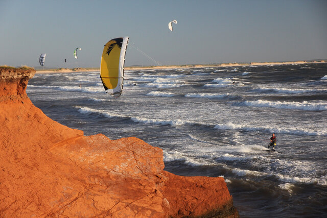 Kitesurf, Îles-de-la-Madeleine&nbsp;&nbsp;&nbsp;&copy; Éric Marchand