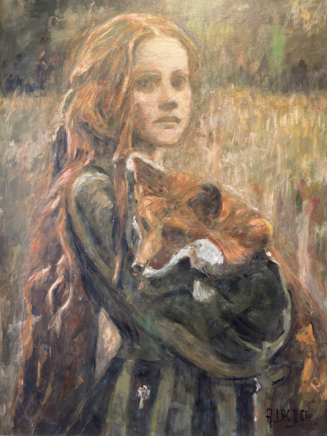 Jeune femme au renard&nbsp;&nbsp;&nbsp;&copy; B.Saly