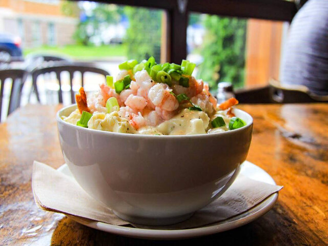 Plat aux crevettes&nbsp;&nbsp;&nbsp;&copy; Brasserie artisanale La Fabrique