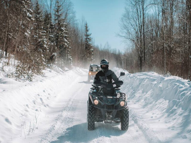 Quad en hiver