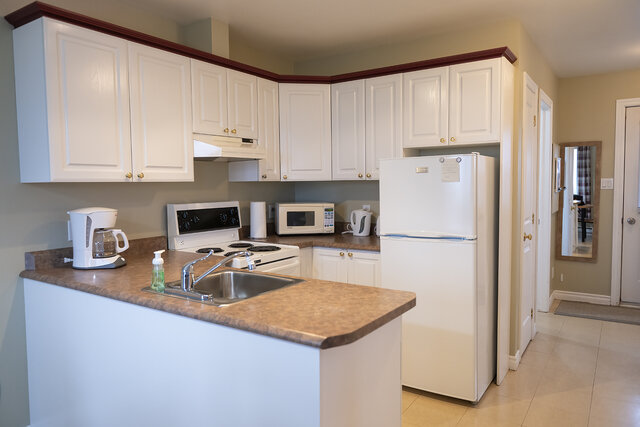 Cuisine entièrement équipée&nbsp;&nbsp;&nbsp;&copy; Condos de la mer