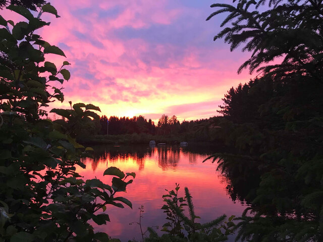 Vue sur le coucher de soleil&nbsp;&nbsp;&nbsp;&copy; Marie-Maude