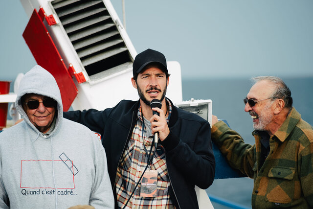 André Forcier, Éric Bruneau et Gaston Lepage&nbsp;&nbsp;&nbsp;&copy; W.De Merchant