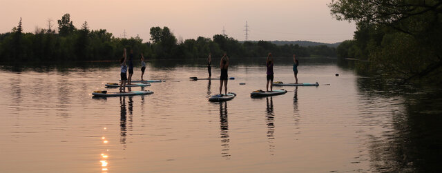 SUP YOGA&nbsp;&nbsp;&nbsp;&copy; Corporation plein air de la Lièvre