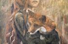Jeune femme au renard&nbsp;&nbsp;&nbsp;&copy; B.Saly