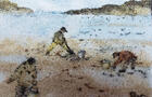 Pêche à la mye&nbsp;&nbsp;&nbsp;&copy; R-M.Gallant