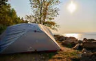 Tente au bord du Fleuve&nbsp;&nbsp;&nbsp;&copy; Myriam Baril Tessier