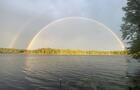 Lac avec arc-en-ciel&nbsp;&nbsp;&nbsp;&copy; A.Matthieu