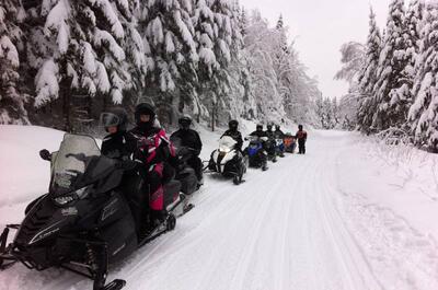 Snowmobiling