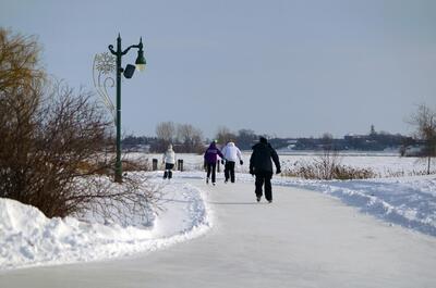 Patin, glissade et raquette – Parc régional de l’Île Lebel