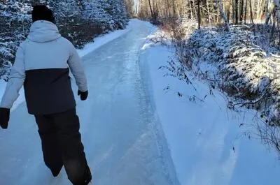 Sentier de patinage en forêt de l’Érable rouge