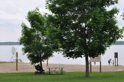 Plage du camping Chatham