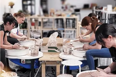 Tour potier studio céramique
