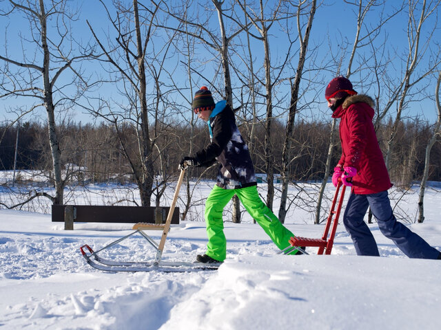 Trottinette des neiges_10&nbsp;&nbsp;&nbsp;&copy; Base Plein Air Sainte-Foy