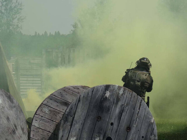 Jeu de combat&nbsp;&nbsp;&nbsp;&copy; Aventure Paintball Lac St-Jean