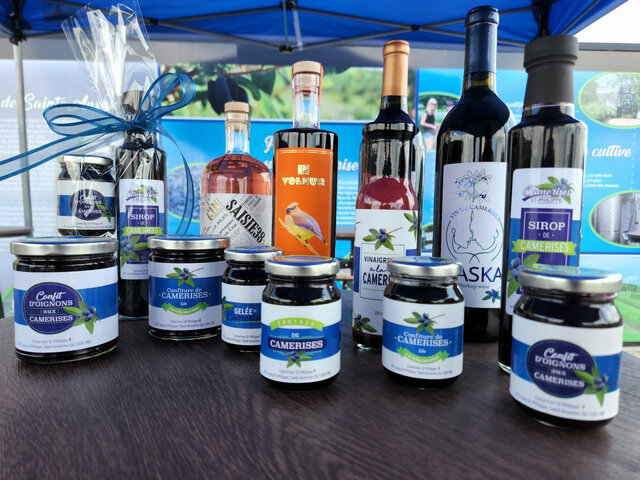 Produits de camerises transformés&nbsp;&nbsp;&nbsp;&copy; N.Jacques