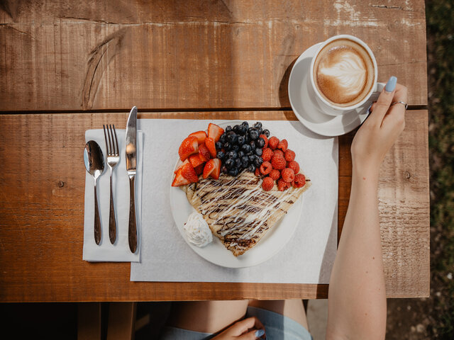 La crêpe aux trois fruits&nbsp;&nbsp;&nbsp;&copy; D.Vachon