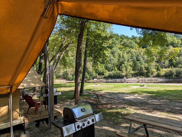Tente vue plage&nbsp;&nbsp;&nbsp;&copy; Camping La Conception
