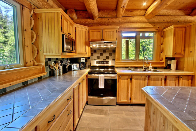 Le Castor - Cuisine&nbsp;&nbsp;&nbsp;&copy; Au Chalet en Bois Rond