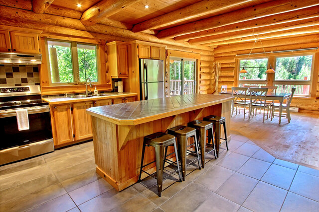 Le Castor - Aire ouverte&nbsp;&nbsp;&nbsp;&copy; Au Chalet en Bois Rond