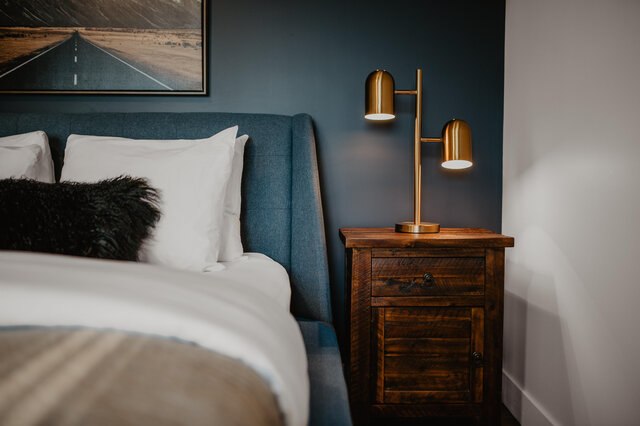 Chambre grand lit&nbsp;&nbsp;&nbsp;&copy; D.Vachon