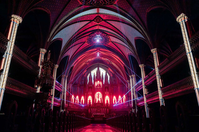 Basilique Notre-Dame de Montréal&nbsp;&nbsp;&nbsp;&copy; Moment Factory