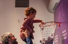 Famille dans l'exposition temporaire Bouger! © A.Pedrini