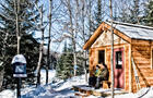 Hébergement refuge, Laurentides © Parc régional de Val-David-Val-Morin
