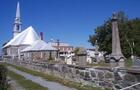 Vue arrière par le cimetière