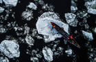 Canot à glace vu des airs © Jeane Photographie