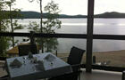 Terrasse au bord du lac © Auberge sur le Lac-Témiscouata