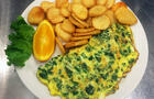 Omelette aux épinards et cheddar © Bénédictine