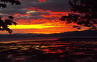 Coucher de soleil d'automne&nbsp;&nbsp;&nbsp;&copy; Motel Cap Blanc