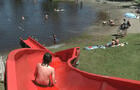 Glissade © Camping Plage des sources