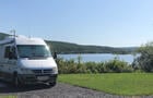 Emplacement VR et vue sur le lac © Municipalité de Lac-au-Saumon