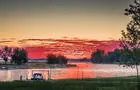 Coucher du soleil sur le fleuve © M.Ross