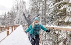 Hiver sur le Sentier des cimes&nbsp;&nbsp;&nbsp;&copy; Daniel Desmarais