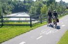 Parc de la rivière - Le Québec à vélo © Tourisme Shawinigan