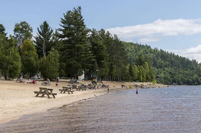 Plage du camping Baie du Diable