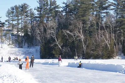 Patin, glissade et raquette – Lac Rawdon et parc des Chutes Dorwin