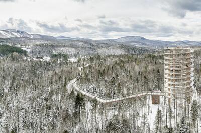 Sentier des Cimes / Parcours à la cime des arbres et tour panoramique de 40 mètres