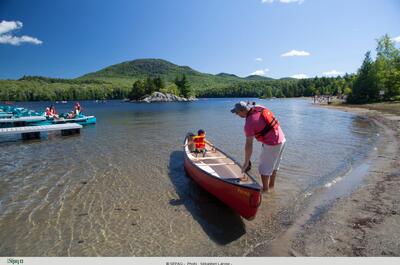 Plage du lac Stukely (Parc national du Mont-Orford)