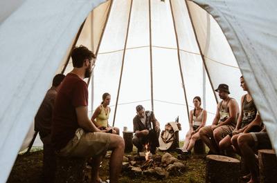 Dégustation au tipi