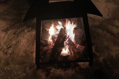 Feu extérieur hiver   © S.Dutil