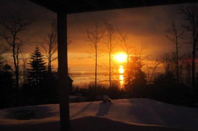 Lever du soleil au chalet de l'officier