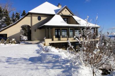 La villa dans la neige