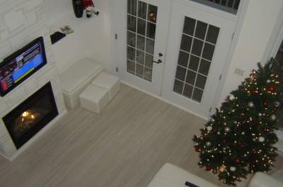 Salon avec foyer
