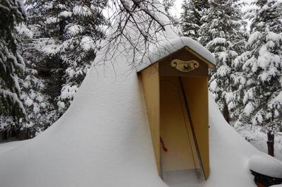 Tipi en hiver