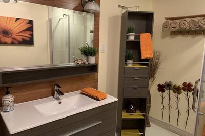 Salle bain sous-sol rénovée 2021