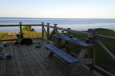 Patio extérieur à vue incroyable